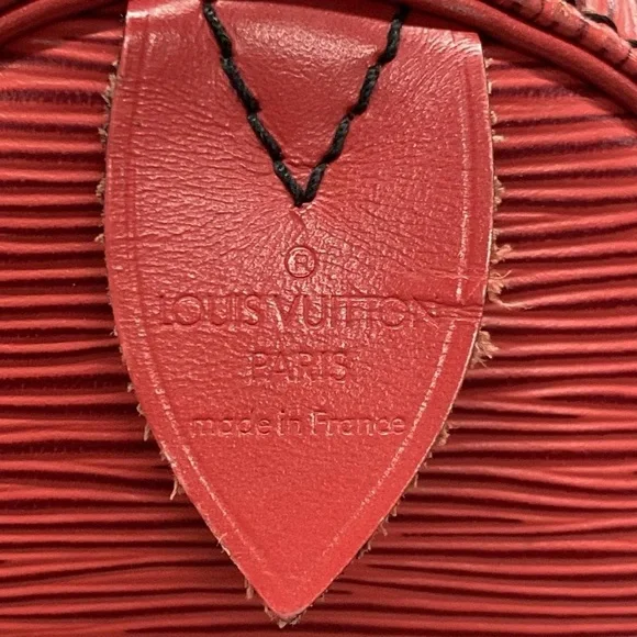 Authentic Louis Vuitton Castilian Red Epi keepall 45 travel unisex duffle bag - Picture 6 of 16